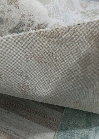 Deniz Berdan Bej Renkli Baskılı Halı