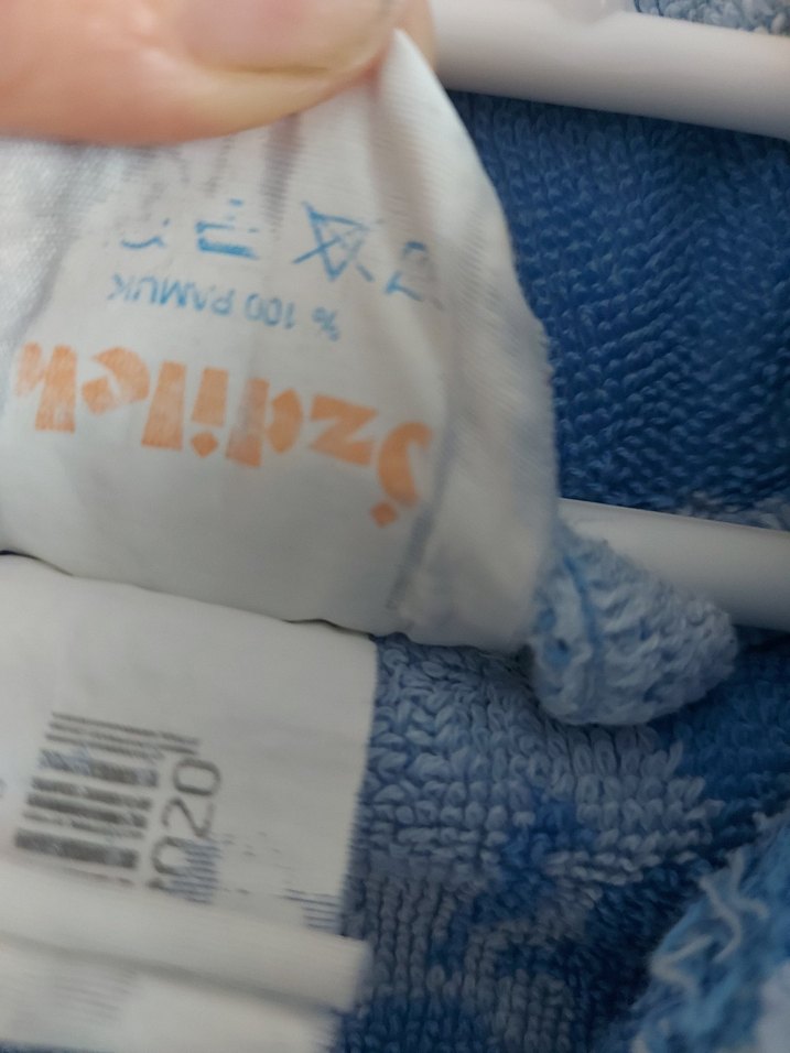 Erkek Çocuk Mavi Batik Desenli Bornoz - Görsel 4