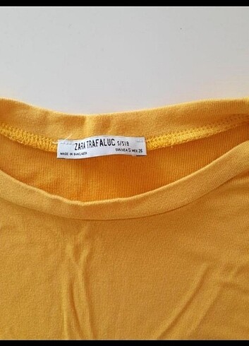s Beden altın Renk Kadın Crop Tişört 