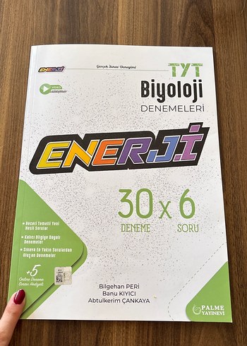 TYT Biyoloji Denemeleri Enerji 30x6 Soru