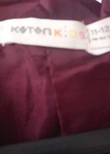 Bordo çoçuk peluş ceket - Görsel 3