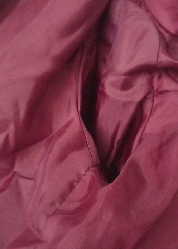 Bordo çoçuk peluş ceket - Görsel 9