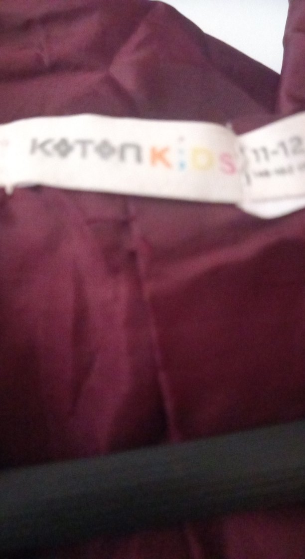 Bordo çoçuk peluş ceket - Görsel 3