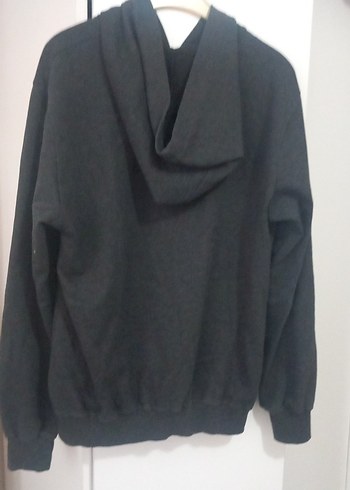 Erkek Gri Fermuarlı Kapüşonlu ceket - Görsel 7