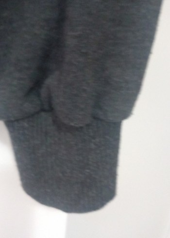 Erkek Gri Fermuarlı Kapüşonlu ceket - Görsel 9