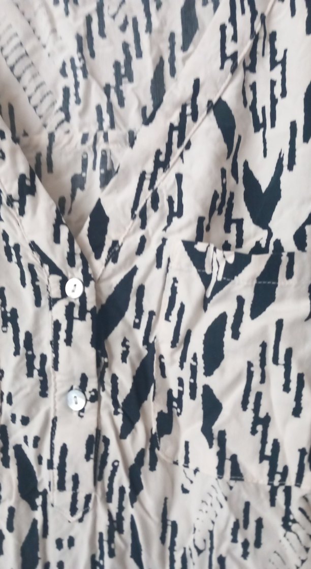siyah gri desenli bayan gömlek - Görsel 2