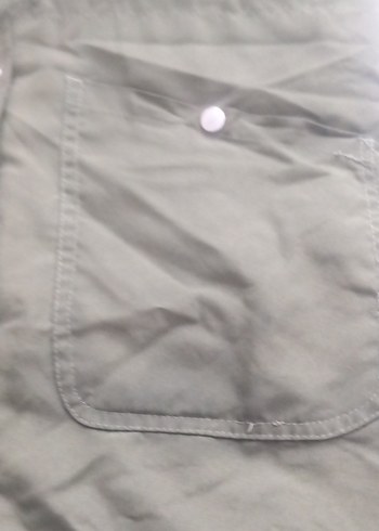 Düğmeli Yeşil çocuk mont - Görsel 4