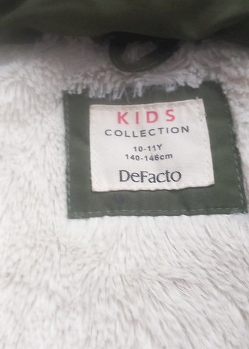 Düğmeli Yeşil çocuk mont - Görsel 2