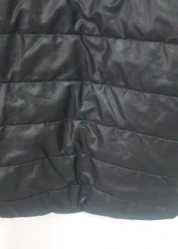 Kadın Siyah Fermuarlı İnce Mont - Görsel 7