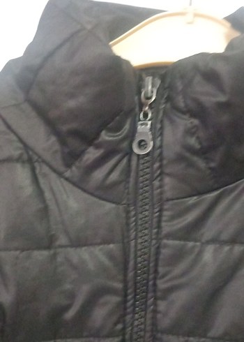 Kadın Siyah Fermuarlı İnce Mont - Görsel 3