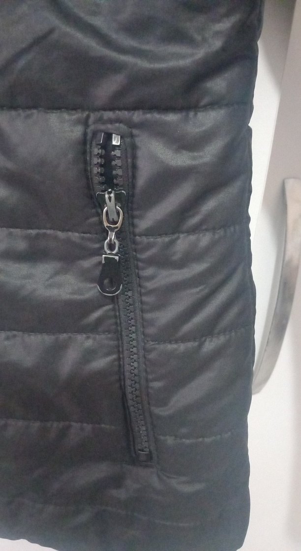 Kadın Siyah Fermuarlı İnce Mont - Görsel 4