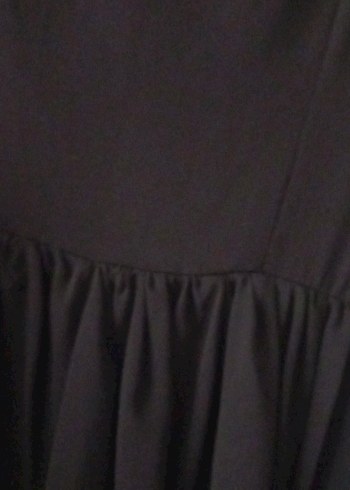 Dantel Detaylı Siyah Midi Elbise - Görsel 7