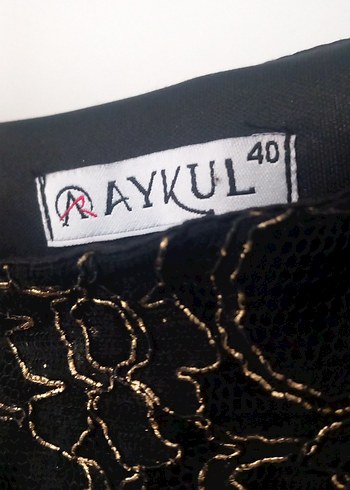 Dantel Detaylı Siyah Midi Elbise - Görsel 9