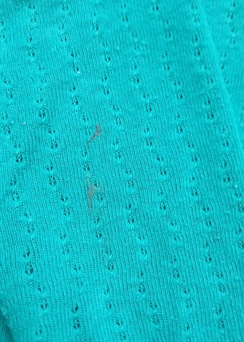 Düğmeli V Yaka Yeşil Kadın Hırka - Görsel 5