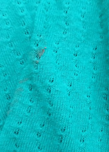 Düğmeli V Yaka Yeşil Kadın Hırka - Görsel 6