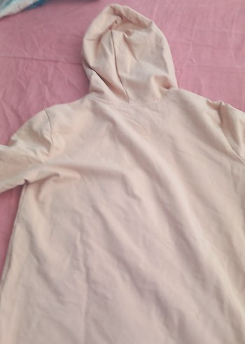 Kız Çocuk Kapüşonlu Fermuarlı Sweatshirt - Görsel 4