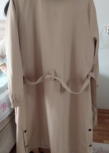 Alvina Bej Midi Kadın Trençkot