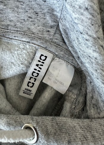 Gri Kapüşonlu Salaş Kesim Kadın Sweatshirt - Görsel 5