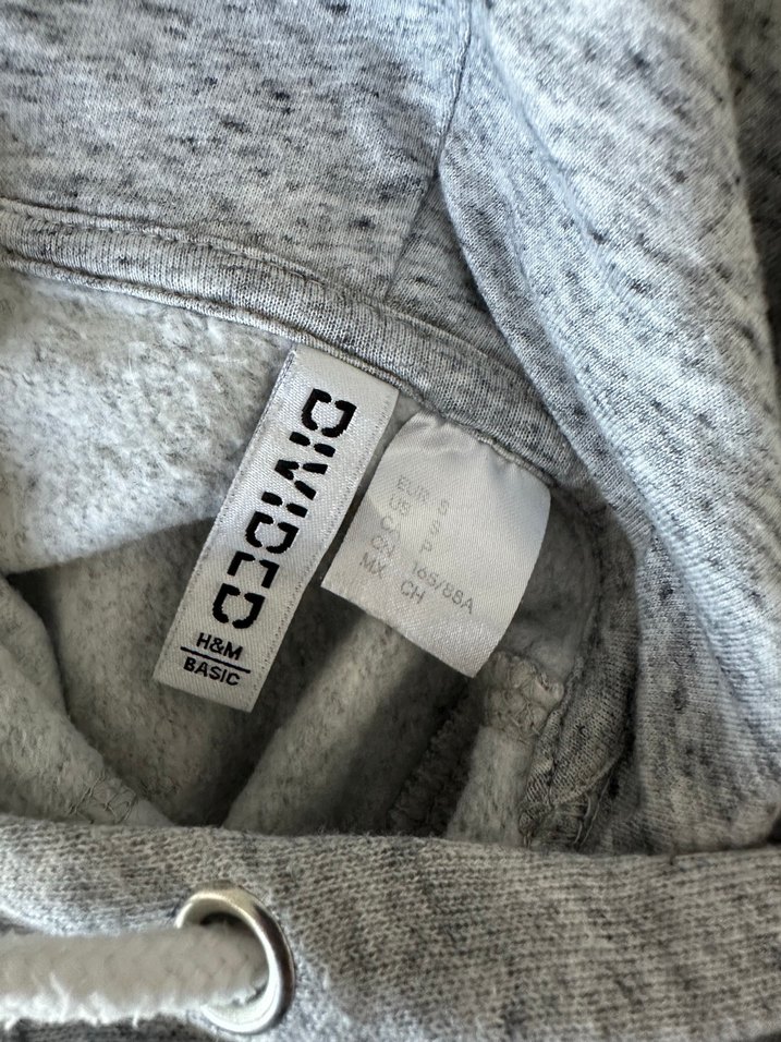 Gri Kapüşonlu Salaş Kesim Kadın Sweatshirt - Görsel 5