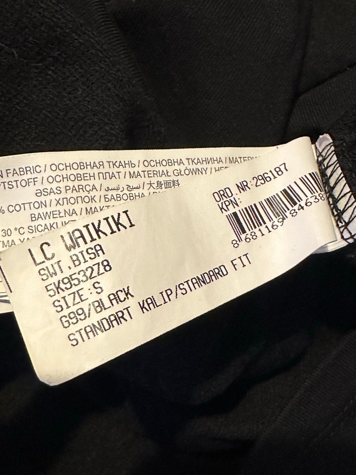 Siyah Kapüşonlu Baskılı Kadın Sweatshirt - Görsel 4