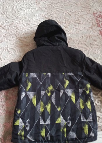 Erkek Kapüşonlu Sarı Fermuarlı Mont - Görsel 5