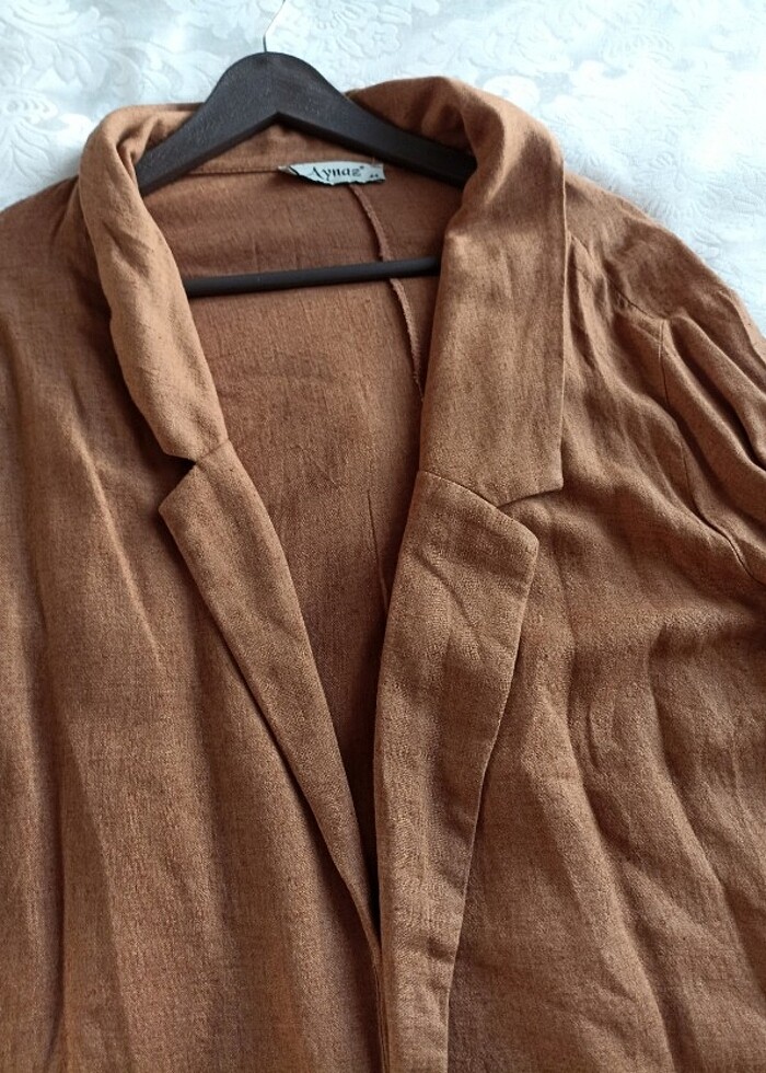 Keten ceket - Görsel 5