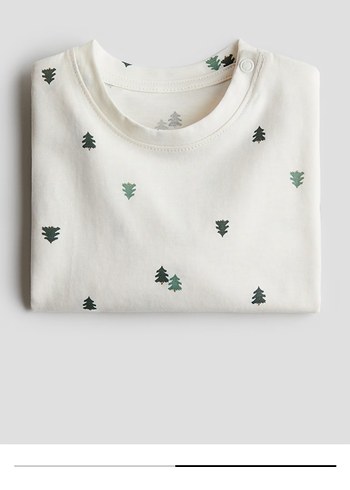 HM etiketli yılbaşı konseptli bebek Sweatshirt - Görsel 2