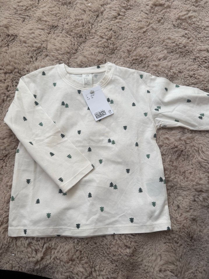 HM etiketli yılbaşı konseptli bebek Sweatshirt - Görsel 3