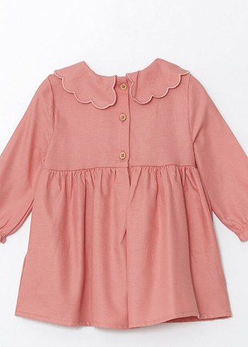 Etiketli Nakışlı Kız Elbisesi - Görsel 3