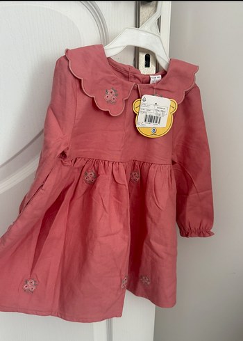 Etiketli Nakışlı Kız Elbisesi - Görsel 4