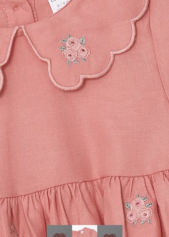 Etiketli Nakışlı Kız Elbisesi - Görsel 2