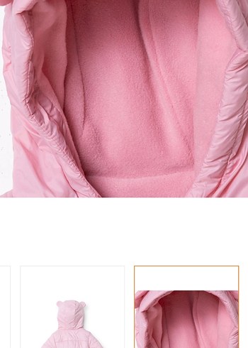 Bebek etiketli şişme  Mont - Görsel 3