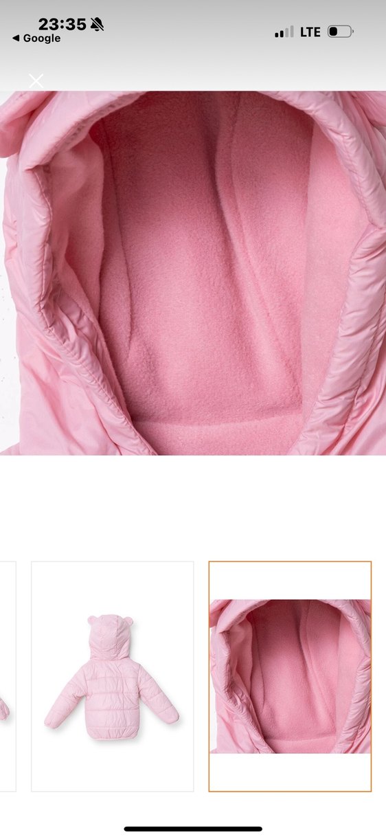 Bebek etiketli şişme  Mont - Görsel 3