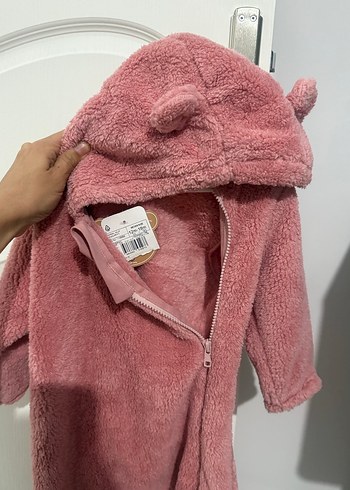 Peluş etiketli bebek tulum - Görsel 5