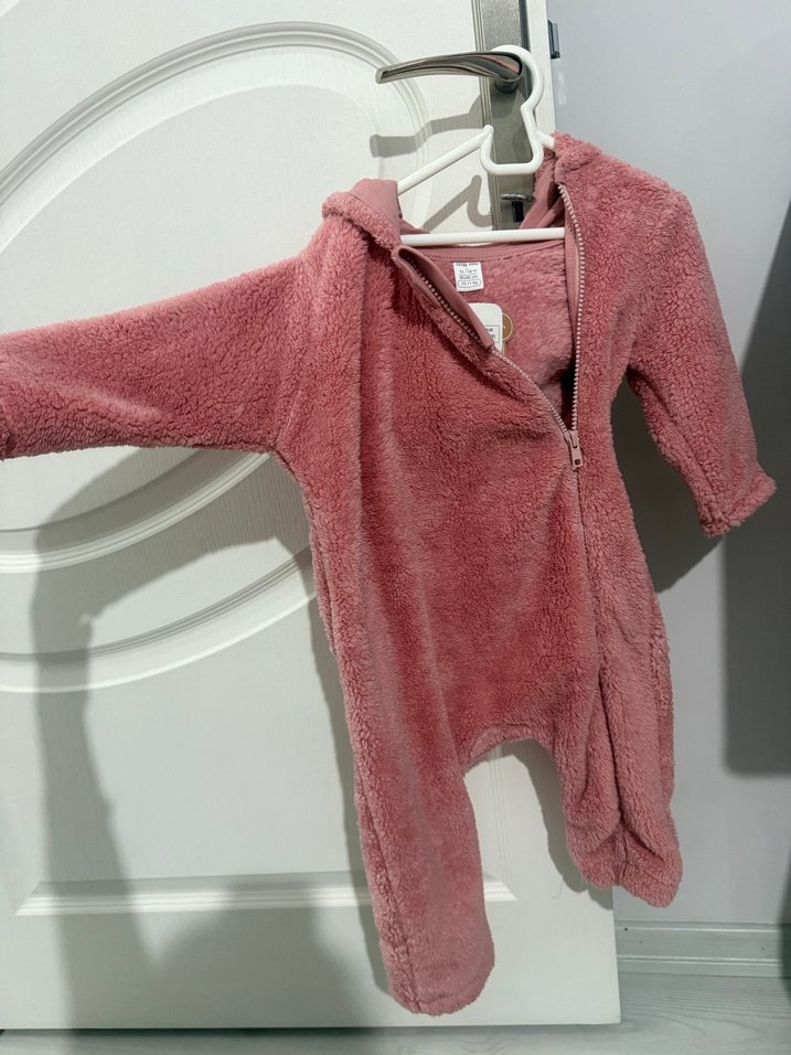 Peluş etiketli bebek tulum - Görsel 4