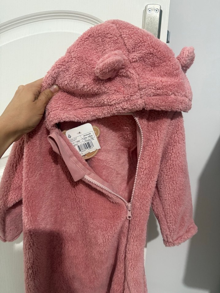 Peluş etiketli bebek tulum - Görsel 5