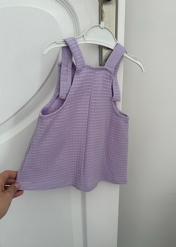 Düğmeli Askılı Salopet - Görsel 6