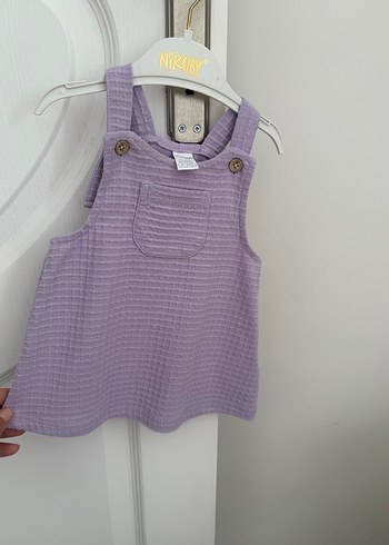 Düğmeli Askılı Salopet - Görsel 4