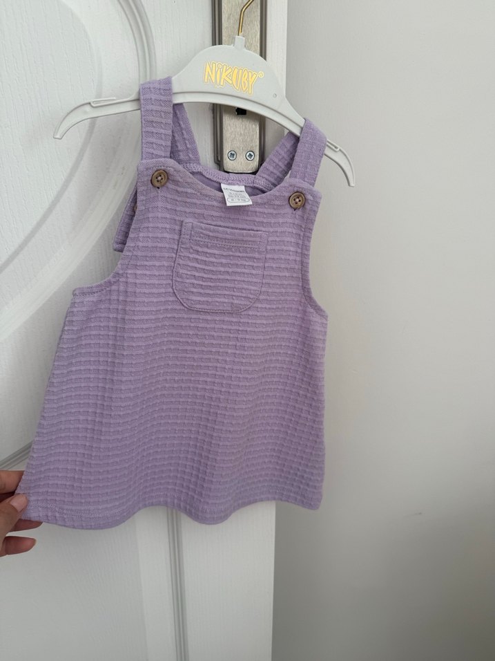 Düğmeli Askılı Salopet - Görsel 4