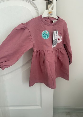 Uzun Kollu etiketli Kız Çocuk/Bebek Elbise - Görsel 3