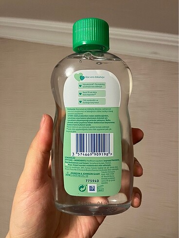 Johnson's Baby Aloe Vera Bebek Yağı