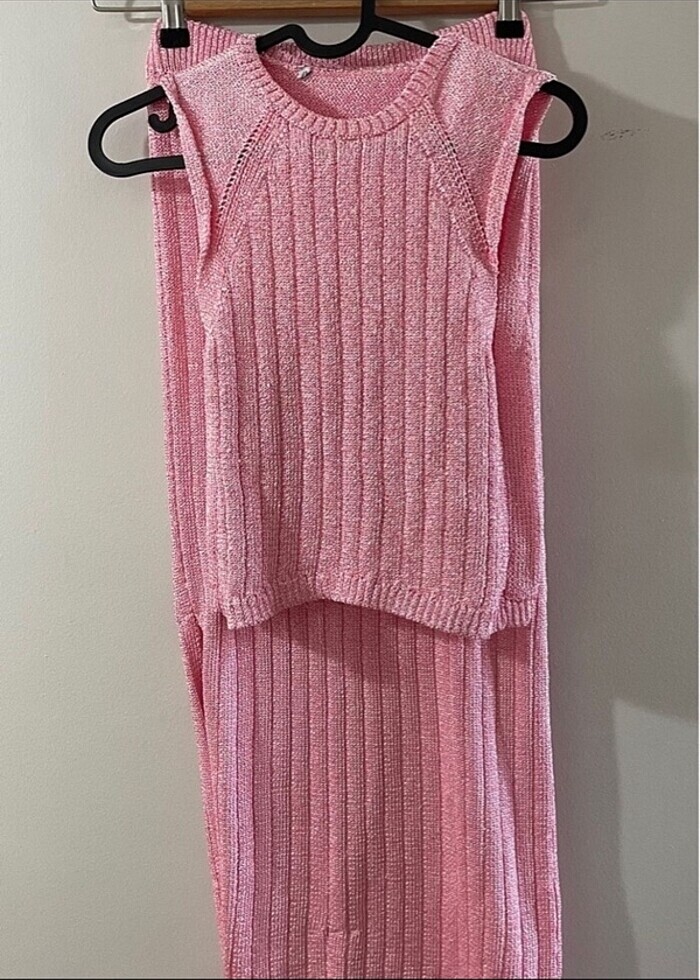 Mango büstiyer crop süveter etek - Görsel 5