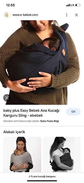 E bebek ana kanğuru