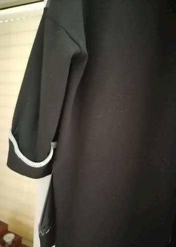 Düğmeli Siyah Deri Kadın Ceket - Görsel 4