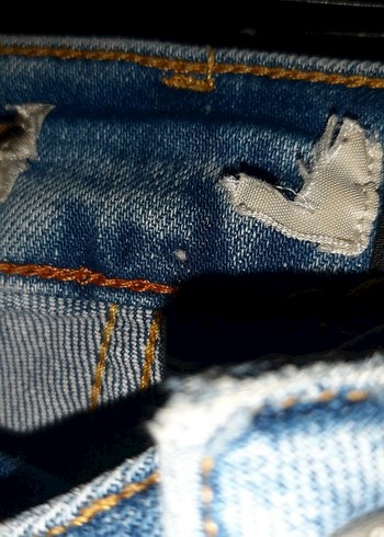 Düğmeli Loose Fit Mini Kadın Denim Şort - Görsel 4