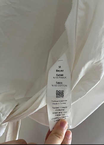 Düğmeli Bohem Keten Kadın Gömlek - Görsel 4