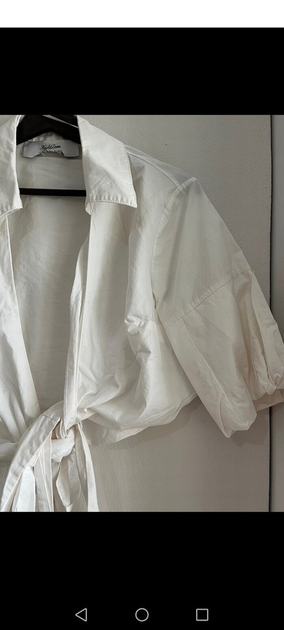 Düğmeli Bohem Keten Kadın Gömlek - Görsel 3