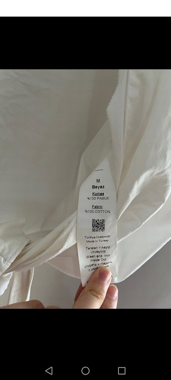 Düğmeli Bohem Keten Kadın Gömlek - Görsel 4