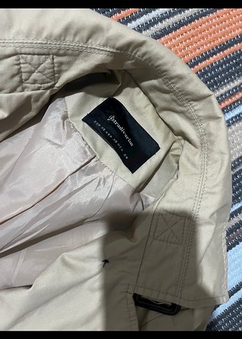 Stradivarius Bej Düğmeli Midi Kadın Trençkot