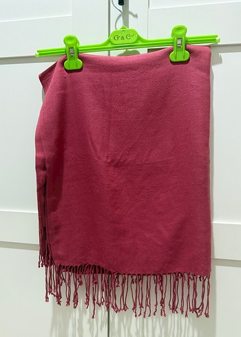 Bordo Püsküllü Kadın Şal